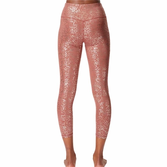Sweaty Betty Disco Metallic 7/8 Leggings Size XS - Picture 2 of 9